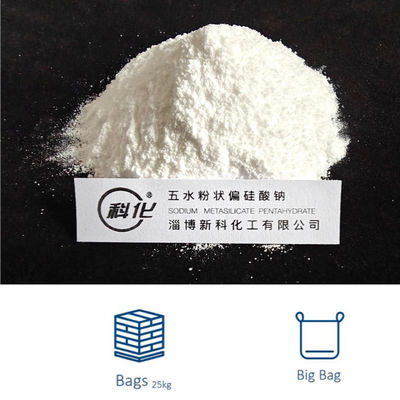 White Sodium Metasilicate Pentahydrate Powder Na2SiO3·5H2O Soluble In Water